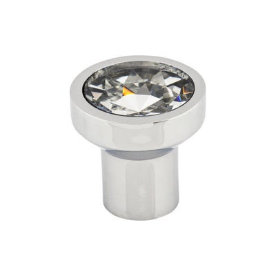 Top Knobs Wentworth Crystal Knob 1 1/8" in Polished Chrome
