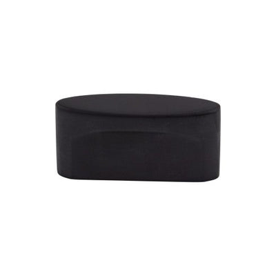 Top Knobs Oval Slot Knob 1 1/2" c-c in Flat Black