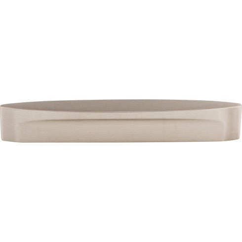 Top Knobs Oval Long Slot Pull 5" c-c in Brushed Satin Nickel