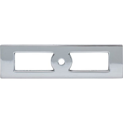 Top Knobs Hollin Knob Backplate 3 3/4" in Polished Chrome