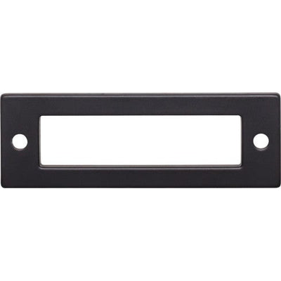 Top Knobs Hollin Backplate 3" c-c in Flat Black