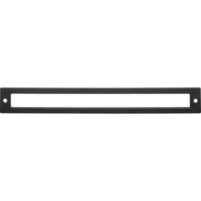 Top Knobs Hollin Backplate 8 13/16" c-c in Flat Black