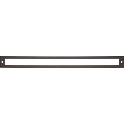 Top Knobs Hollin Backplate 12" c-c in Ash Gray