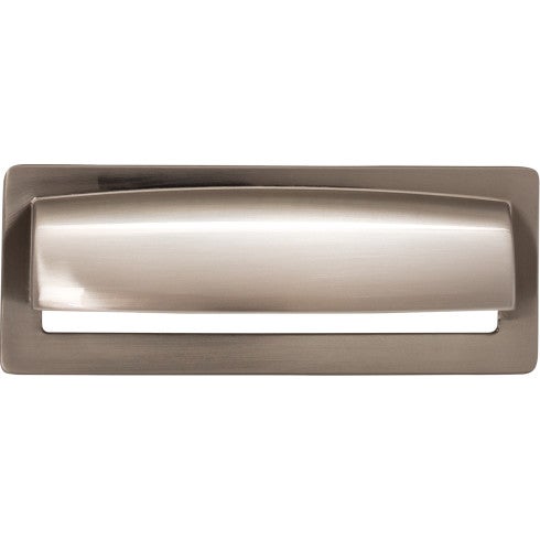 Top Knobs Hollin Cup Pull 3 3/4" c-c in Brushed Satin Nickel