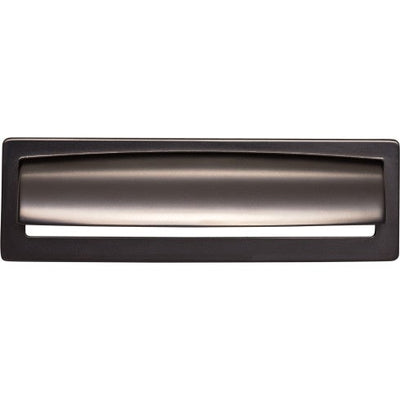 Top Knobs Hollin Cup Pull 5 1/16" c-c in Ash Gray