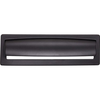 Top Knobs Hollin Cup Pull 5 1/16" c-c in Flat Black