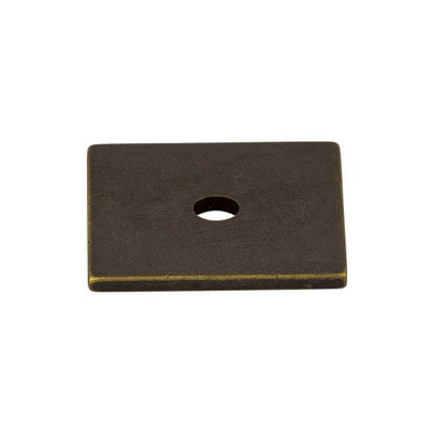 Top Knobs Square Backplate 1" in German Bronze