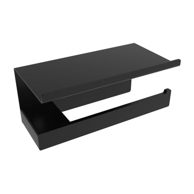 Cinder Toilet Paper Holder With Shelf