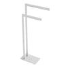 Square Freestanding Double Towel Bar