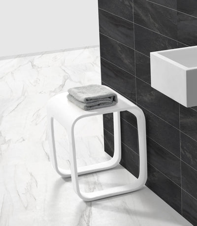 Shower Stool – Gloss White