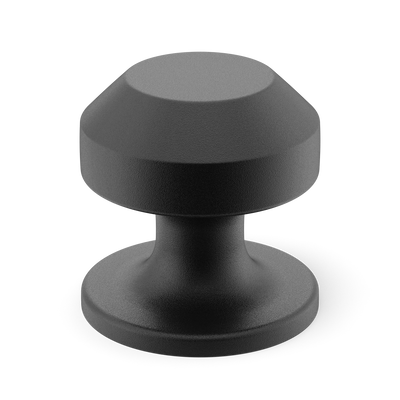 Armac Martin Victoria Plain Cabinet Knob in 25mm / Matt Black Lacquered