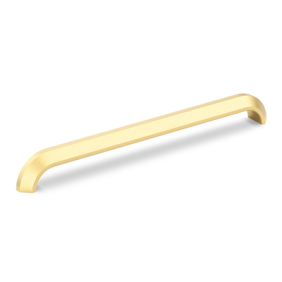 Armac Martin Victoria Plain Appliance Pull Handle in 384mm / Satin Brass Lacquered