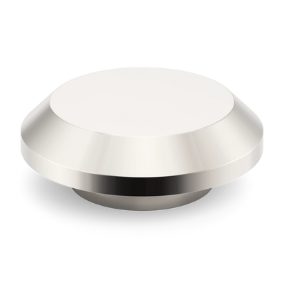 Armac Martin Victoria Plain Circular Pull Handle in 100mm / Polished Nickel Plate