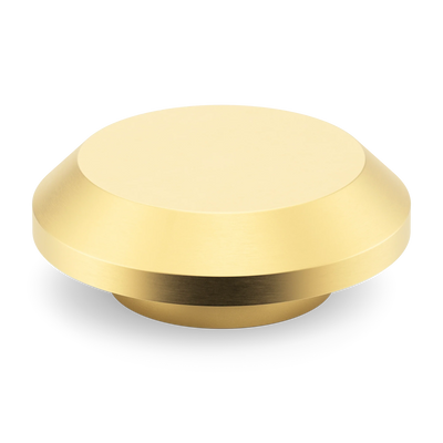 Armac Martin Victoria Plain Circular Pull Handle in 100mm / Satin Brass Lacquered