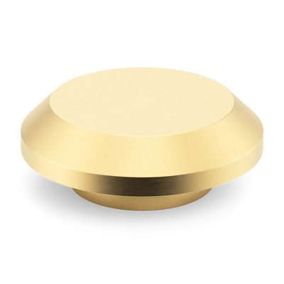 Armac Martin Victoria Plain Circular Pull Handle in 100mm / Satin Brass Satin Lacquered