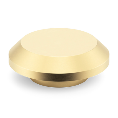 Armac Martin Victoria Plain Circular Pull Handle in 100mm / Satin Brass Unlacquered