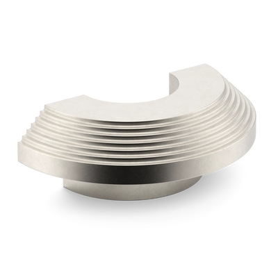 Armac Martin Victoria Stepped C-Pull Handle in 100mm / Barrelled Nickel Plate