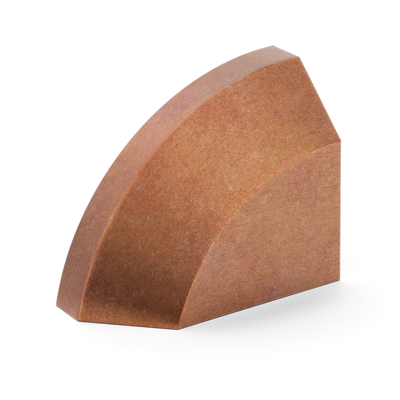 Armac Martin Victoria Left Handed Plain Finger Cup Pull Handle in 38mm / Aged Copper