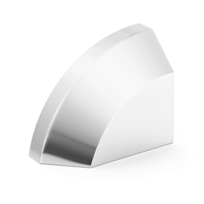 Armac Martin Victoria Left Handed Plain Finger Cup Pull Handle in 38mm / Polished Chrome Plate