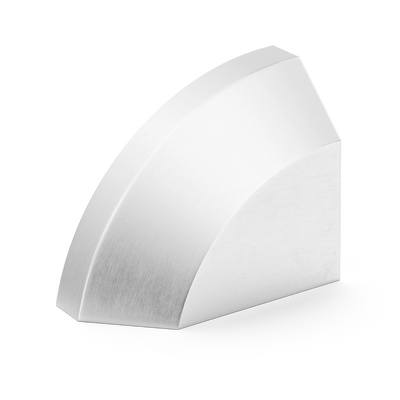 Armac Martin Victoria Left Handed Plain Finger Cup Pull Handle in 38mm / Satin Chrome Plate