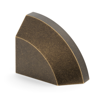 Armac Martin Victoria Right Handed Plain Finger Cup Pull Handle in 38mm / Dark Aged Brass