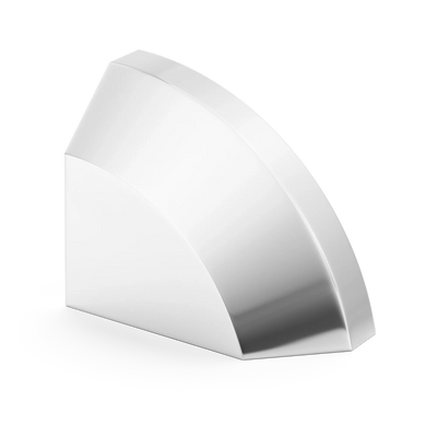 Armac Martin Victoria Right Handed Plain Finger Cup Pull Handle in 38mm / Polished Chrome Plate