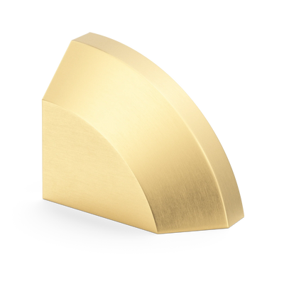 Armac Martin Victoria Right Handed Plain Finger Cup Pull Handle in 38mm / Satin Brass Satin Lacquered