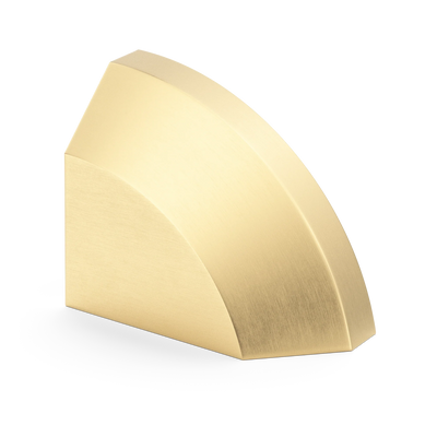 Armac Martin Victoria Right Handed Plain Finger Cup Pull Handle in 38mm / Satin Brass Unlacquered