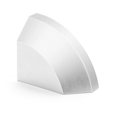 Armac Martin Victoria Right Handed Plain Finger Cup Pull Handle in 38mm / Satin Chrome Plate
