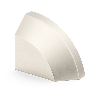 Armac Martin Victoria Right Handed Plain Finger Cup Pull Handle in 38mm / Satin Nickel Plate