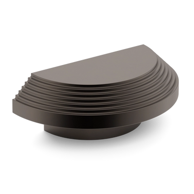 Armac Martin Victoria Stepped D-Pull Handle in 100mm / Dark Bronze