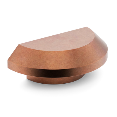Armac Martin Victoria Plain D-Pull Handle in 100mm / Aged Copper
