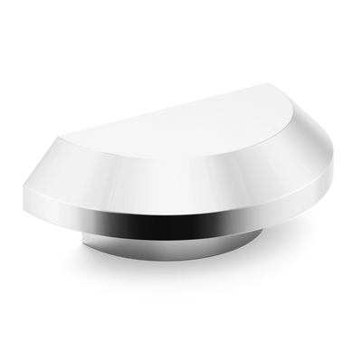 Armac Martin Victoria Plain D-Pull Handle in 100mm / Polished Chrome Plate