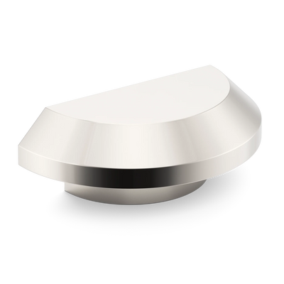 Armac Martin Victoria Plain D-Pull Handle in 100mm / Polished Nickel Plate