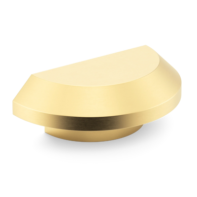 Armac Martin Victoria Plain D-Pull Handle in 100mm / Satin Brass Satin Lacquered