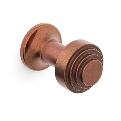 Armac Martin Victoria Stepped Robe Hook in 25mm / Aged Copper