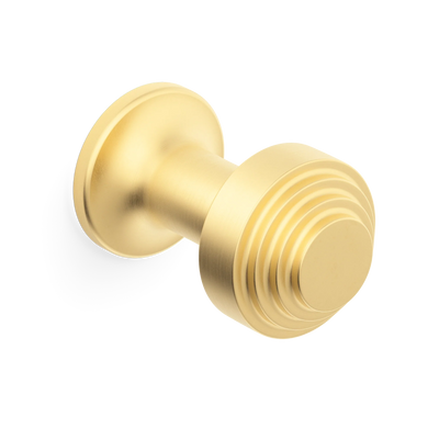 Armac Martin Victoria Stepped Robe Hook in 25mm / Satin Brass Satin Lacquered