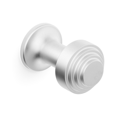 Armac Martin Victoria Stepped Robe Hook in 25mm / Satin Chrome Plate