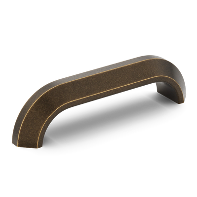 Armac Martin Victoria Plain Pull Handle in 96mm / Dark Aged Brass