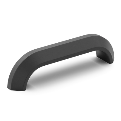 Armac Martin Victoria Plain Pull Handle in 96mm / Matt Black Lacquered