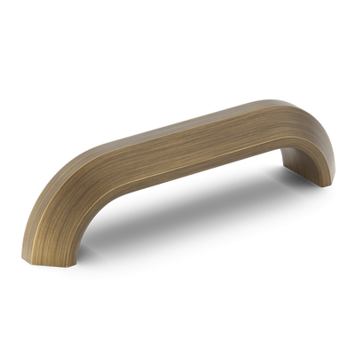 Armac Martin Victoria Plain Pull Handle in 96mm / Satin Antique Satin Lacquered