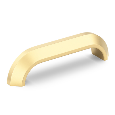 Armac Martin Victoria Plain Pull Handle in 96mm / Satin Brass Satin Lacquered