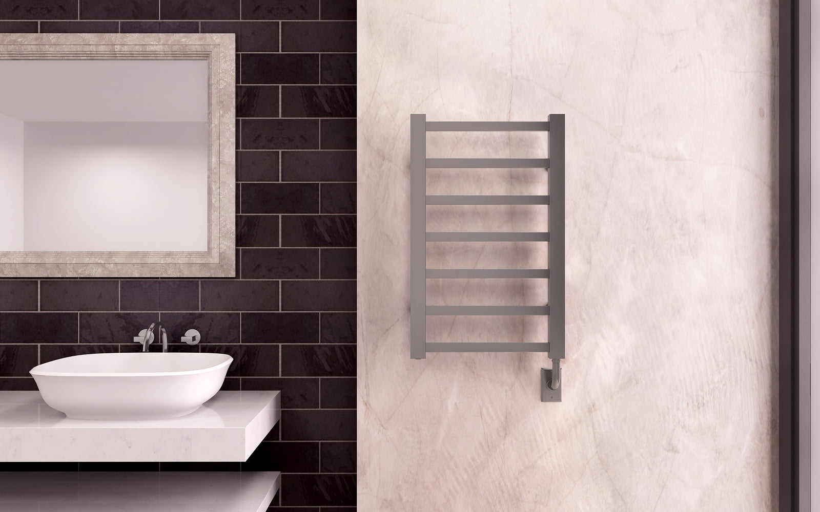 19.5"x50.5" Milano Electric Towel Warmer