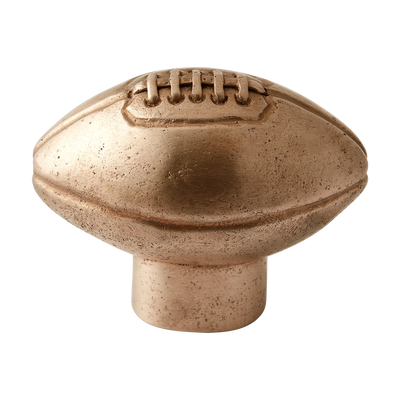 Armac Martin Whimsical American Football Bronze Cabinet Knob in 51mm / Silicon Bronze
