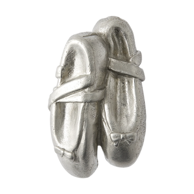 Armac Martin Whimsical Ballet Shoes Bronze Cabinet Knob in 56mm / White Bronze