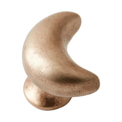 Armac Martin Whimsical Moon Bronze Cabinet Knob in 35mm / Silicon Bronze