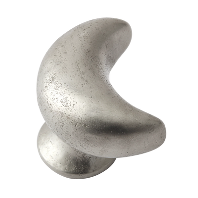 Armac Martin Whimsical Moon Bronze Cabinet Knob in 35mm / White Bronze