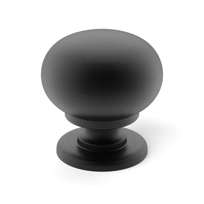 Armac Martin Withenshaw Cabinet Knob in 32mm / Matt Black Lacquered