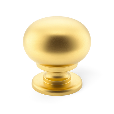Armac Martin Withenshaw Cabinet Knob in 32mm / Satin Brass Lacquered