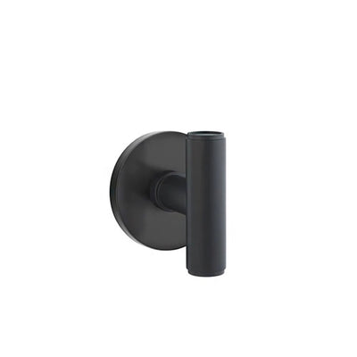 Emtek Ace Knob with Disk Rosette in Flat Black